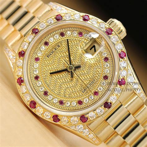 gold rolex with diamonds and rubies|Rolex full diamond price.